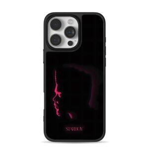 Starboy The Weeknd pink silhouette art iPhone 16 Pro Max Black Case