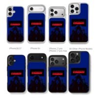 Starboy The Weeknd red text graphic Chris Brown Phone Case Black Electroplated Silver For Iphone 11 To 17