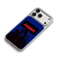 Starboy The Weeknd red text graphic iPhone 17 Pro Max Electroplated Silver Case2