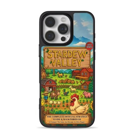 Stardew Valley cartoon farm animals iPhone 16 Pro Max Black Case