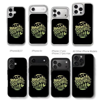 Stardew Valley chicken farm logo Chris Brown Phone Case Black Electroplated Silver For Iphone 11 To 17