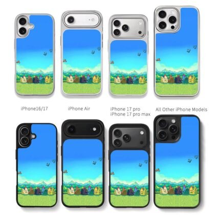 Stardew Valley chickens on grass Chris Brown Phone Case Black Electroplated Silver For Iphone 11 To 17