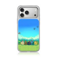 Stardew Valley chickens on grass iPhone 17 Pro Max Electroplated Silver Case1