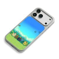 Stardew Valley chickens on grass iPhone 17 Pro Max Electroplated Silver Case2