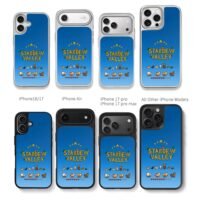 Stardew Valley pixel farm animals Chris Brown Phone Case Black Electroplated Silver For Iphone 11 To 17