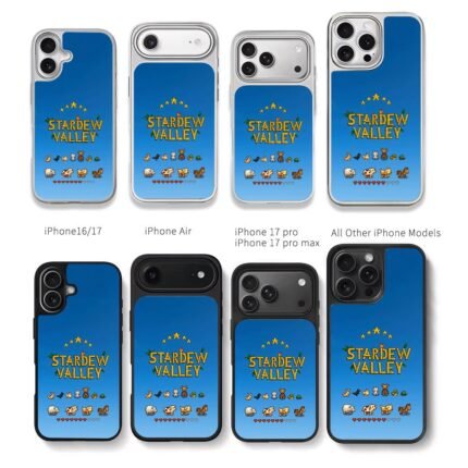 Stardew Valley pixel farm animals Chris Brown Phone Case Black Electroplated Silver For Iphone 11 To 17