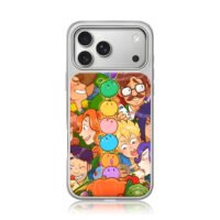 Stardew Valley villagers junimo art iPhone 17 Pro Max Electroplated Silver Case1