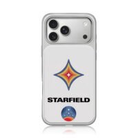 Starfield star and space planet art iPhone 17 Pro Max Electroplated Silver Case1