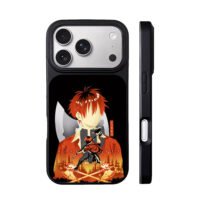 Stark Frieren axe forest retro art iPhone 17 Pro Max Black Case
