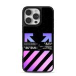 Starry OffWhite Nike Air Jordan art iPhone 16 Pro Max Black Case