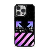 Starry OffWhite Nike Air Jordan art iPhone 16 Pro Max Black Case