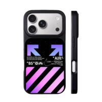 Starry OffWhite Nike Air Jordan art iPhone 17 Pro Max Black Case