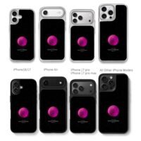 Starry pink moon Music of Spheres Chris Brown Phone Case Black Electroplated Silver For Iphone 11 To 17