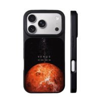 Starry space with Venus 38000000km iPhone 17 Pro Max Black Case