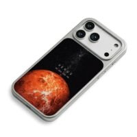 Starry space with Venus 38000000km iPhone 17 Pro Max Electroplated Silver Case2