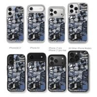 StarWarsComicDarthVaderBobaFettJedi Chris Brown Phone Case Black Electroplated Silver For Iphone 11 To 17