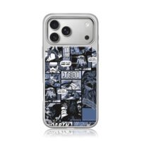 StarWarsComicDarthVaderBobaFettJedi iPhone 17 Pro Max Electroplated Silver Case1