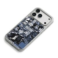 StarWarsComicDarthVaderBobaFettJedi iPhone 17 Pro Max Electroplated Silver Case2