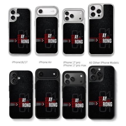 Stay Strong Youre The Best 01 Chris Brown Phone Case Black Electroplated Silver For Iphone 11 To 17