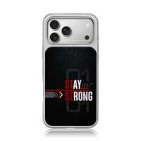Stay Strong Youre The Best 01 iPhone 17 Pro Max Electroplated Silver Case1