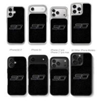 StephenCurrySCStarryBlackBackground Chris Brown Phone Case Black Electroplated Silver For Iphone 11 To 17
