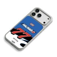 Stewart Friesen Halmar 77 Chevy livery iPhone 17 Pro Max Electroplated Silver Case2