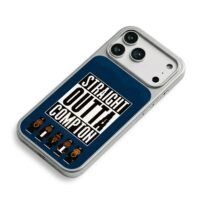 Straight Outta Compton NWA pix crew iPhone 17 Pro Max Electroplated Silver Case2