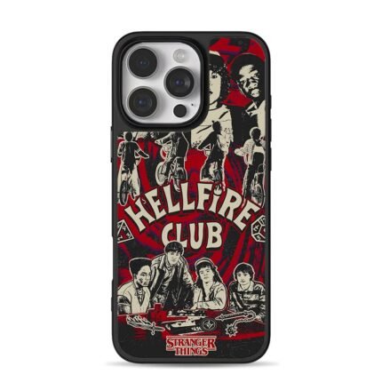 Stranger Things Hellfire Club DnD iPhone 16 Pro Max Black Case