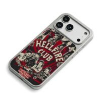 Stranger Things Hellfire Club DnD iPhone 17 Pro Max Electroplated Silver Case2