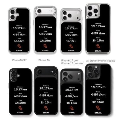 Strava 1517km 459pace 1h15m shoe Chris Brown Phone Case Black Electroplated Silver For Iphone 11 To 17