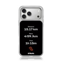 Strava 1517km 459pace 1h15m shoe iPhone 17 Pro Max Electroplated Silver Case1