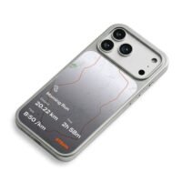 Strava morning run route with stats iPhone 17 Pro Max Electroplated Silver Case2