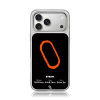 Strava running route map 5km stats iPhone 17 Pro Max Electroplated Silver Case1
