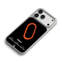 Strava running route map 5km stats iPhone 17 Pro Max Electroplated Silver Case2