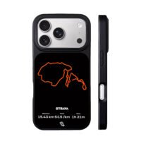Strava running route workout stats iPhone 17 Pro Max Black Case