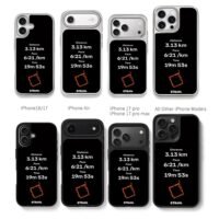 Strava running stats and route map Chris Brown Phone Case Black Electroplated Silver For Iphone 11 To 17