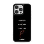 Strava running stats and route map iPhone 16 Pro Max Black Case