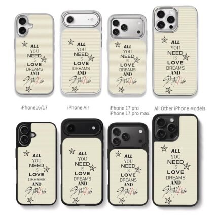 Stray Kids all you need love stars Chris Brown Phone Case Black Electroplated Silver For Iphone 11 To 17