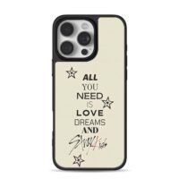 Stray Kids all you need love stars iPhone 16 Pro Max Black Case