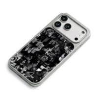 Stray Kids black white collage iPhone 17 Pro Max Electroplated Silver Case2