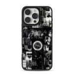 Stray Kids black white idol collage iPhone 16 Pro Max Black Case