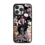 Stray Kids collage with pink decor iPhone 16 Pro Max Black Case