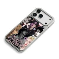 Stray Kids collage with pink decor iPhone 17 Pro Max Electroplated Silver Case2