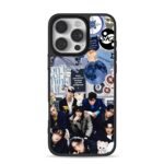 Stray Kids collage with skz logos iPhone 16 Pro Max Black Case