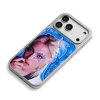 Stray Kids Felix blue star art iPhone 17 Pro Max Electroplated Silver Case2