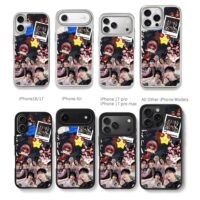 Stray Kids group member fanmade collage Chris Brown Phone Case Black Electroplated Silver For Iphone 11 To 17