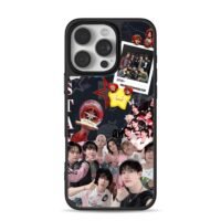 Stray Kids group member fanmade collage iPhone 16 Pro Max Black Case