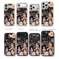Stray Kids Han Jisung SKZOO STAY Chris Brown Phone Case Black Electroplated Silver For Iphone 11 To 17