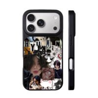 Stray Kids Hyunjin collage plush bow iPhone 17 Pro Max Black Case