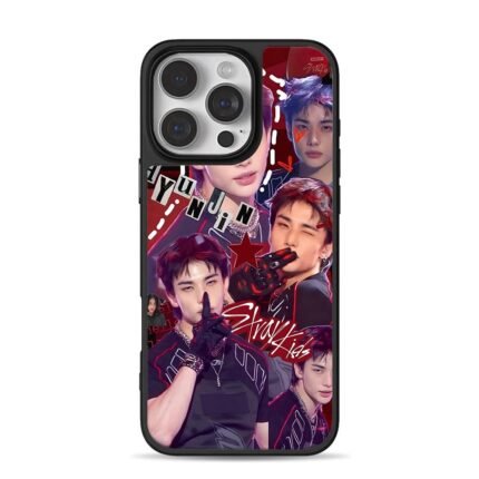 Stray Kids Hyunjin stage collage iPhone 16 Pro Max Black Case